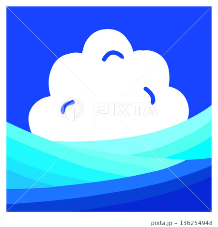 入道雲と海 136254948