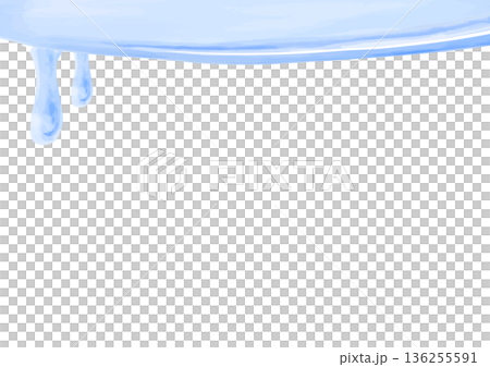 Watercolor illustration of water drops and puddles Watercolor illustration of water drops and puddles 136255591