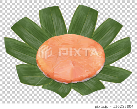 Trout sushi (with bamboo leaves) 136255804