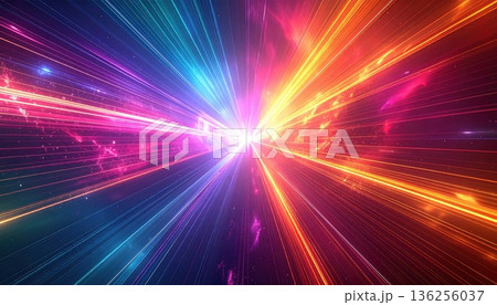 A vibrant abstract background featuring a bright blue energy burst with glowing laser lines and shiny star rays in a motion design for a disco wallpaper illustration A vibrant abstract background featuring a bright blue energy burst with glowing laser lines and shiny star rays in a motion design for a disco wallpaper illustration 136256037