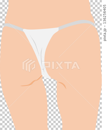 ダイエットに成功した女性のイラスト 136256405