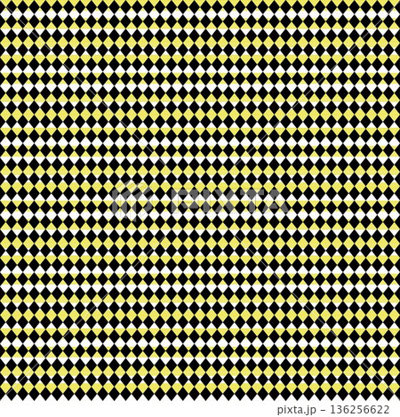 ハーレクインチェックの壁紙イラスト 136256622