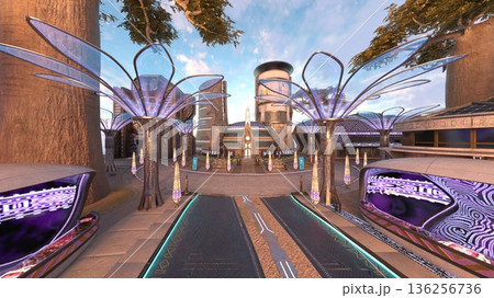 未来都市の風景 未来都市の風景 136256736