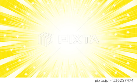 太陽　スクリーントーン　模様　背景 136257474