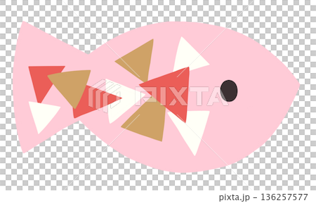 一隻可愛的三角形櫻花魚 136257577