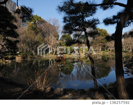 日比谷公園の鶴の噴水 136257592
