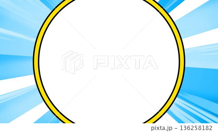 集中線、紙吹雪、黄色、放射、放射状、背景、イラスト、放射線、ゴールド、 136258182