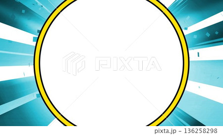 集中線、紙吹雪、黄色、放射、放射状、背景、イラスト、放射線、ゴールド、金 136258298