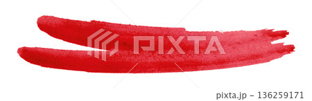 red watercolor background. Artistic hand paint. Isolated on transparent background. 136259171