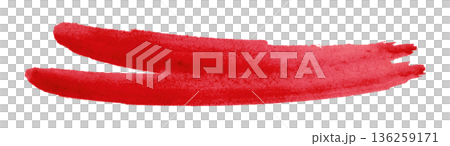 red watercolor background. Artistic hand paint. Isolated on transparent background. 136259171
