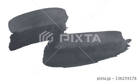 dark gray watercolor background. Artistic hand paint. Isolated on transparent background. 136259178