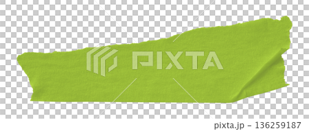 green crumpled torn tape isolated on transparent background. green crumpled torn tape isolated on transparent background. 136259187
