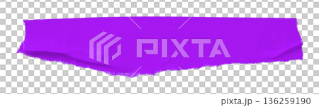 purple crumpled torn tape isolated on transparent background. purple crumpled torn tape isolated on transparent background. 136259190
