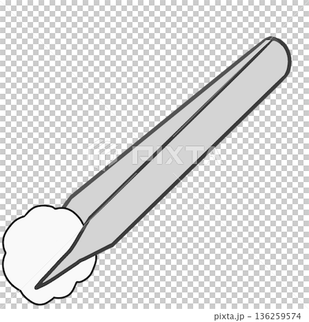 Cotton balls and tweezers 136259574