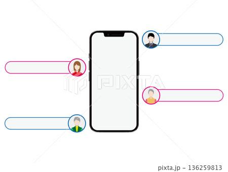 スマートフォンと口コミ 136259813