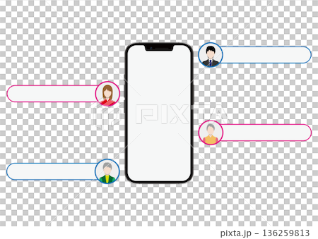 スマートフォンと口コミ 136259813