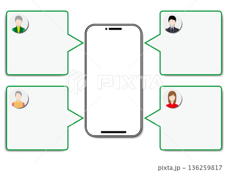 スマートフォンと口コミ 136259817