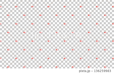 A checkered pattern of overlapping red and pink cherry stems 136259983