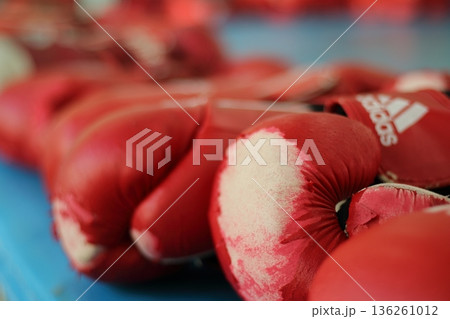 ボクシンググローブ赤 136261012