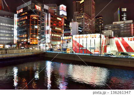 横浜内海橋夜景 横浜内海橋夜景 136261347