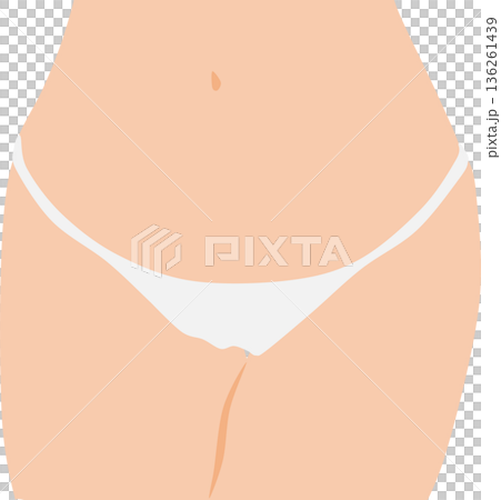 ダイエットに成功した女性のイラスト ダイエットに成功した女性のイラスト 136261439