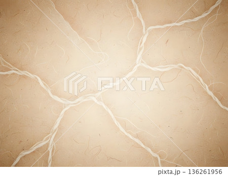 素朴な紙と糸のテクスチャー 136261956