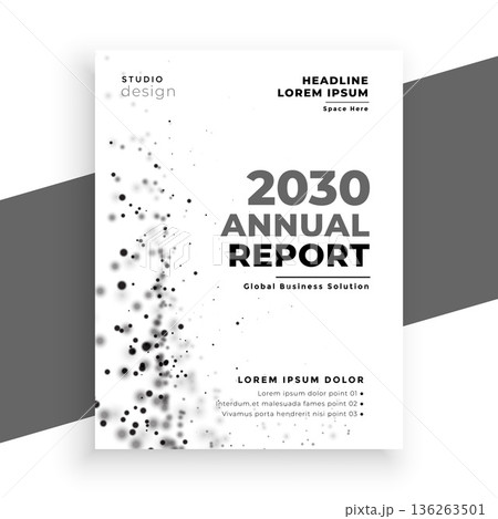 modern annual report business template for catalog publication 136263501