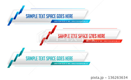 eye catching lower third header banner for tv broadcasts 136263634