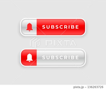 set of subscription bell icon for online members set of subscription bell icon for online members 136263726