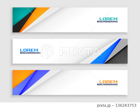 geometric style corporate web header layout for modern websites backdrop 136263753
