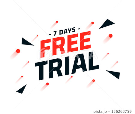 7 days free trial access background in modern style 7 days free trial access background in modern style 136263759