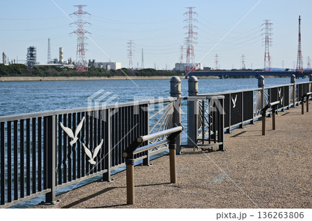 養老川臨海公園 養老川河口 千葉県市原市 養老川臨海公園 養老川河口 千葉県市原市 136263806