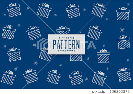perfect and decorative giftbox cover background for xmas holiday 136263872