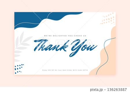 stylish thankyou card for social media post 136263887