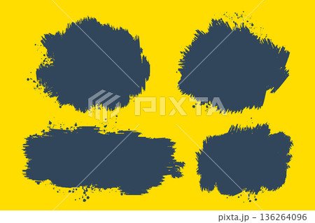 collection of watercolor rough texture background with brush stroke effect 136264096