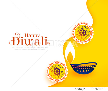 happy diwali festive celebration background with diya happy diwali festive celebration background with diya 136264139