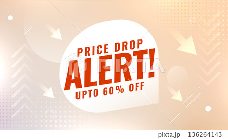 special price drop sale banner for business advertisement 136264143
