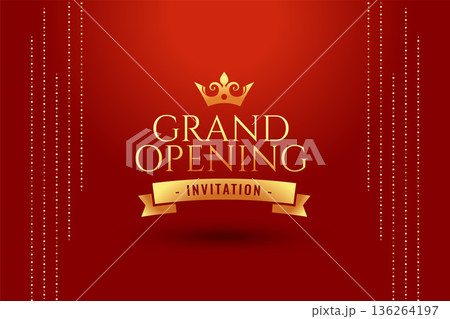 grand opening inauguration event background for business presentation 136264197