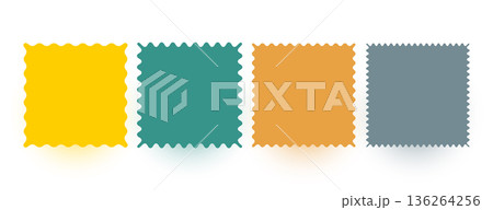 set of squiggly square boxes with text space 136264256