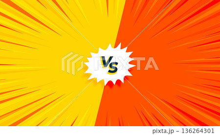 eye catching dual clash versus vs radial poster in comic art eye catching dual clash versus vs radial poster in comic art 136264301
