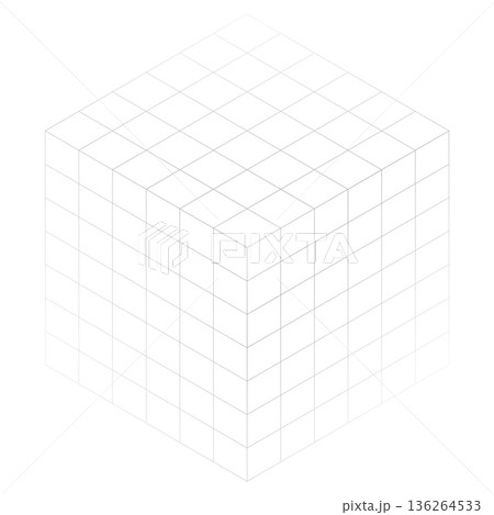 3d style geometric cubic grid lines mesh design 3d style geometric cubic grid lines mesh design 136264533