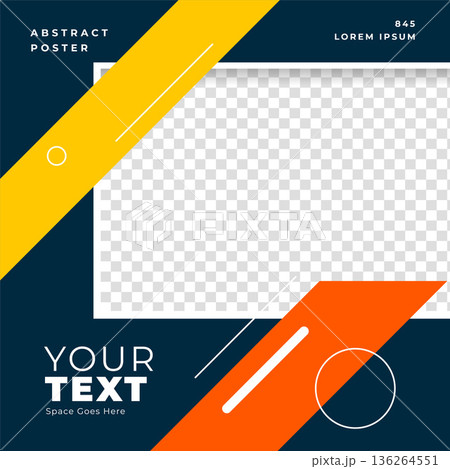sports themed abstract social media brochure for business advertisement 136264551