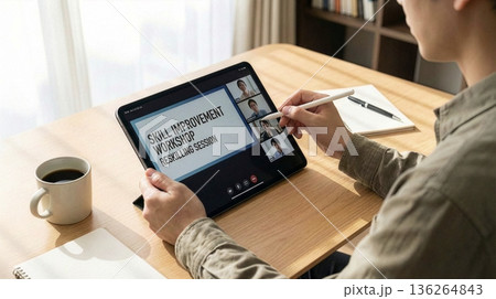 オンラインで、リスキリング・習い事・資格取得 136264843