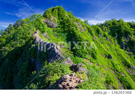 蟻の塔渡りから見る戸隠山山頂 136265366