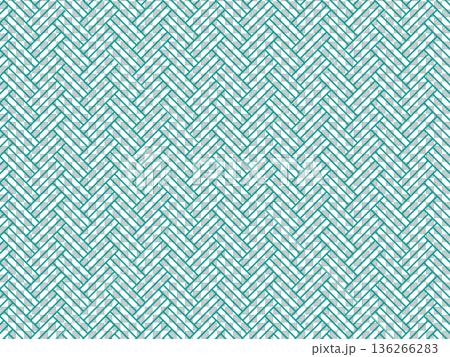 青緑色の檜垣文様の背景 136266283