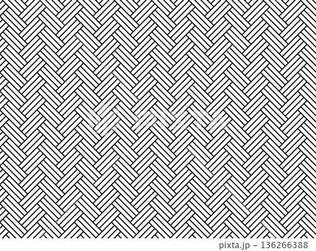 黒の檜垣文様の背景 136266388