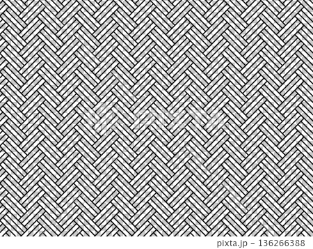 黒の檜垣文様の背景 136266388