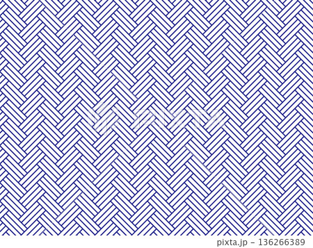 紺色の檜垣文様の背景 136266389