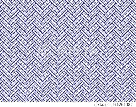 紺色の檜垣文様の背景 136266389