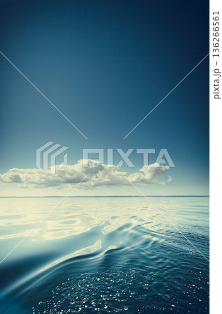 seascape sea horizon and sky. 136266561